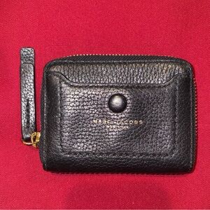 Marc Jacobs Black Textured Leather Wallet